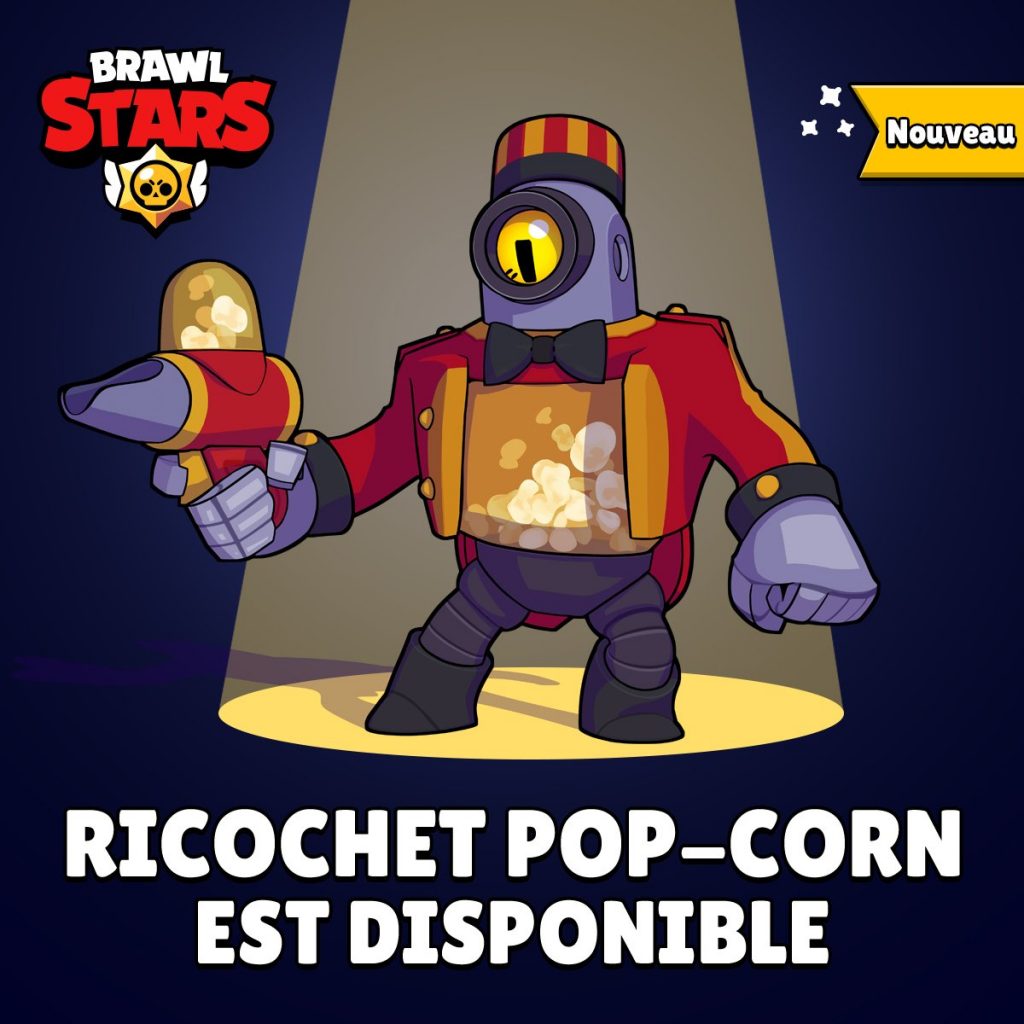 Brawl Stars Skin Ricochet Pop-Corn