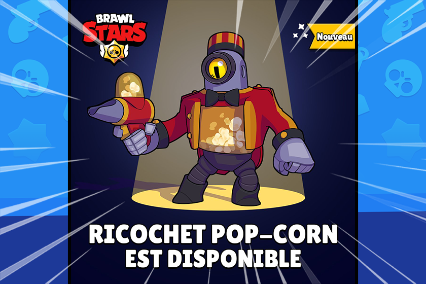 Brawl Stars Skin Ricochet Pop-Corn