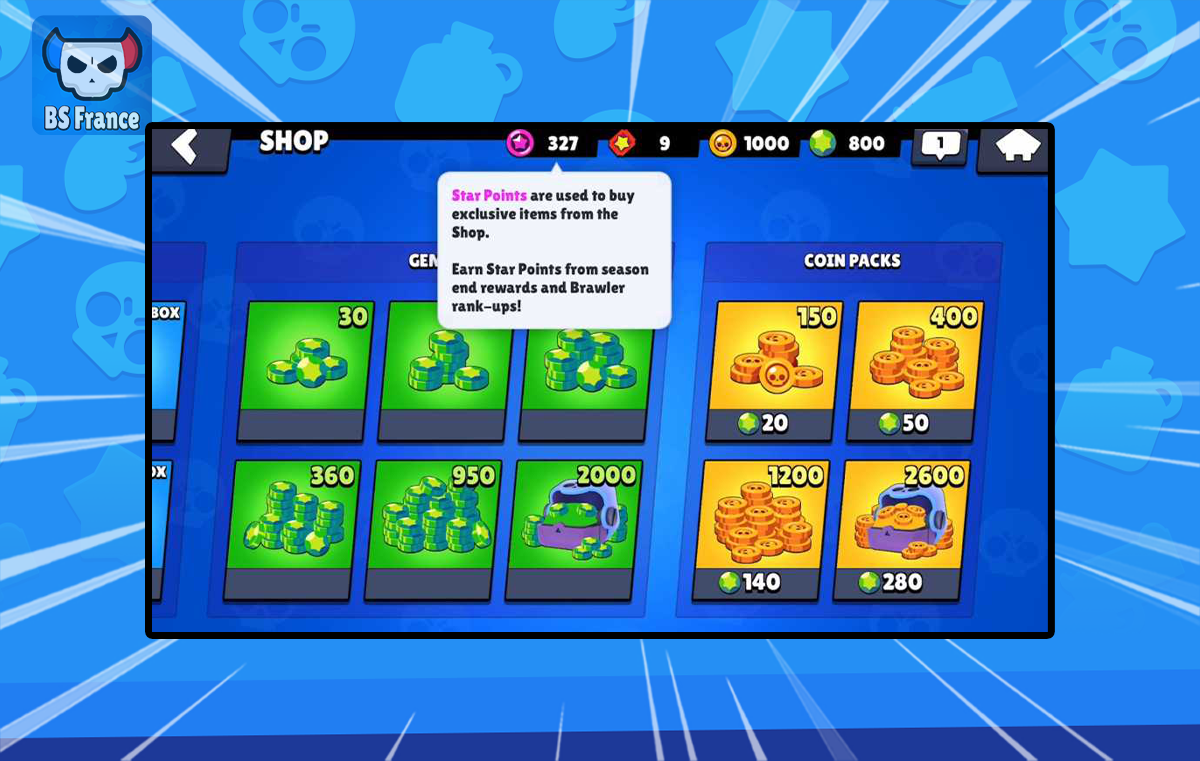 Les Points Star Brawl Stars